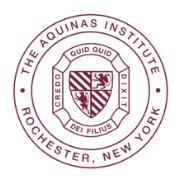 Logo Aquinas Institute of Rochester, Inc.